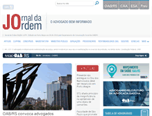 Tablet Screenshot of jornaldaordem.com.br